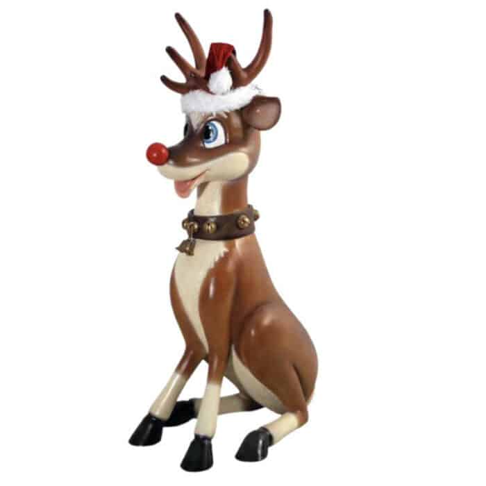 Jolly Christmas Deer Yard Decor Sitting