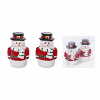 Jolly Snowman Salt Pepper Shakers