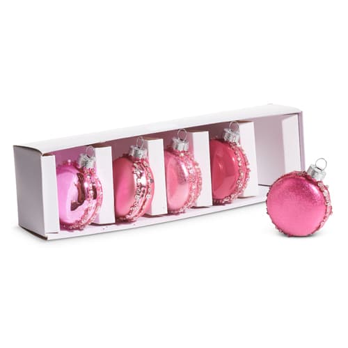 Macaron Shades of Pink Ornament Set