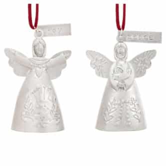 Mini Bell Angel Ornament Joy Or Peace