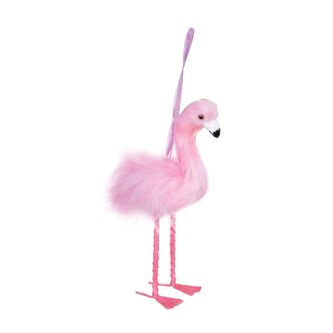 Pink Flamingo Feather Ornament