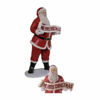 Santa With Banner Yard Decor