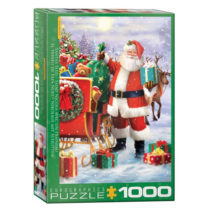 Santa with Sled Puzzle 1000 Pieces