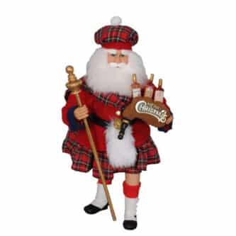 Scottish Santa Figurine