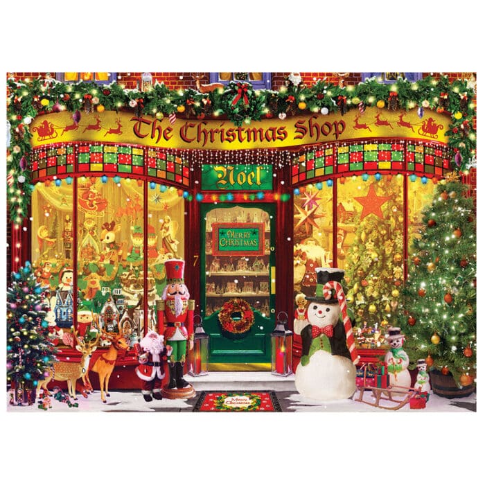 the Christmas Shop Puzzle 1000 Pieces Close Up