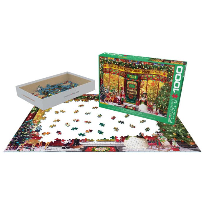 the Christmas Shop Puzzle 1000 Pieces Making