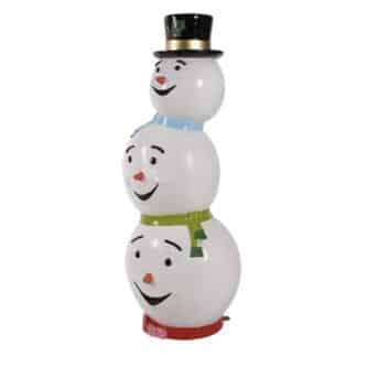 Triple Head Snowman Stack Yard Decor 5ft