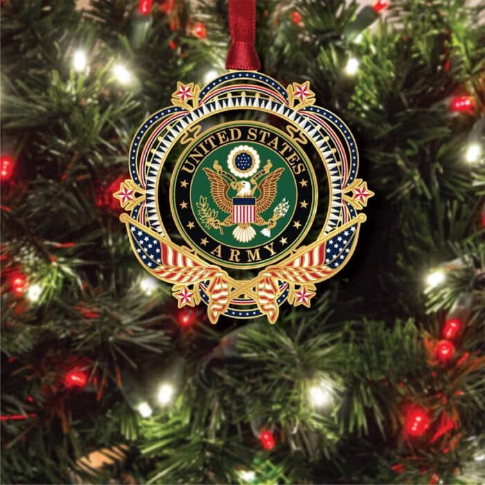 Us Army Seal Ornament Glam