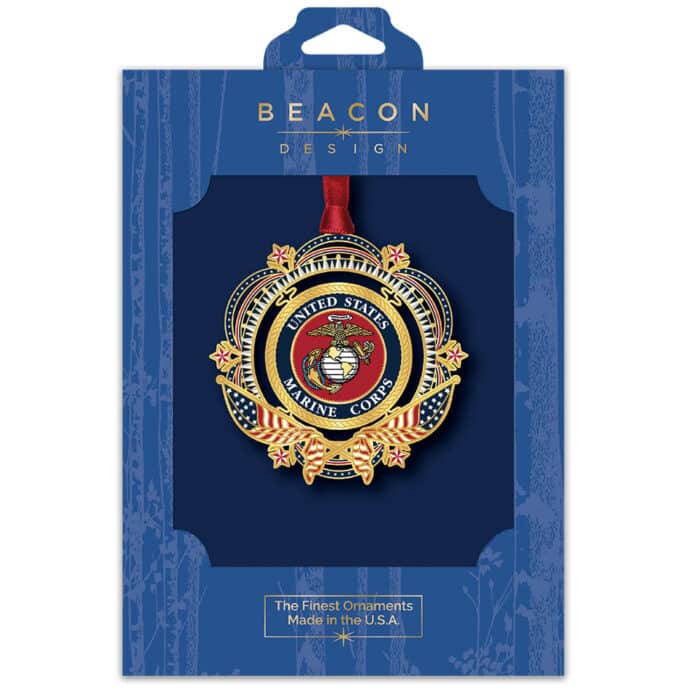 Us Marine Corps Patriotic Ornament Box