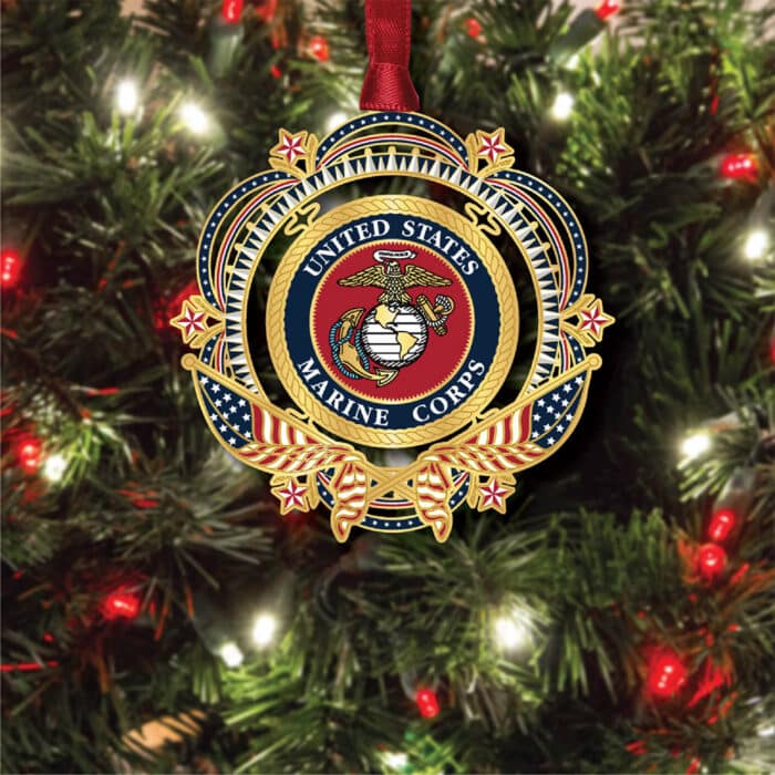 Us Marine Corps Patriotic Ornament Glam