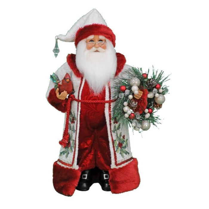 Winter Serenity Santa Figurine