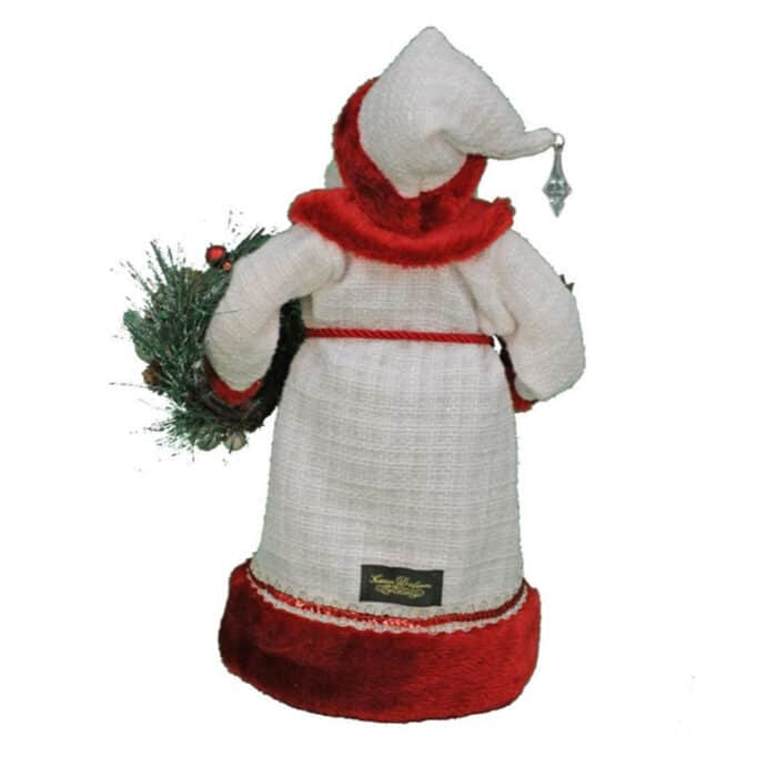 Winter Serenity Santa Figurine Back