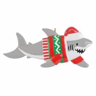 Christmas Sweater Shark Personalized Ornament