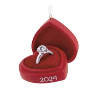 Engagement Ring Box 2024 Ornament