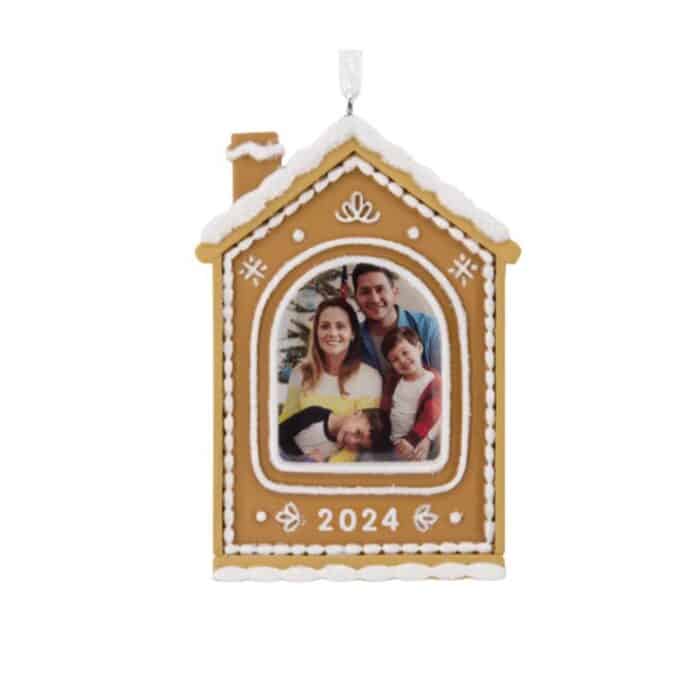 Family Gingerbread House 2024 Ornament