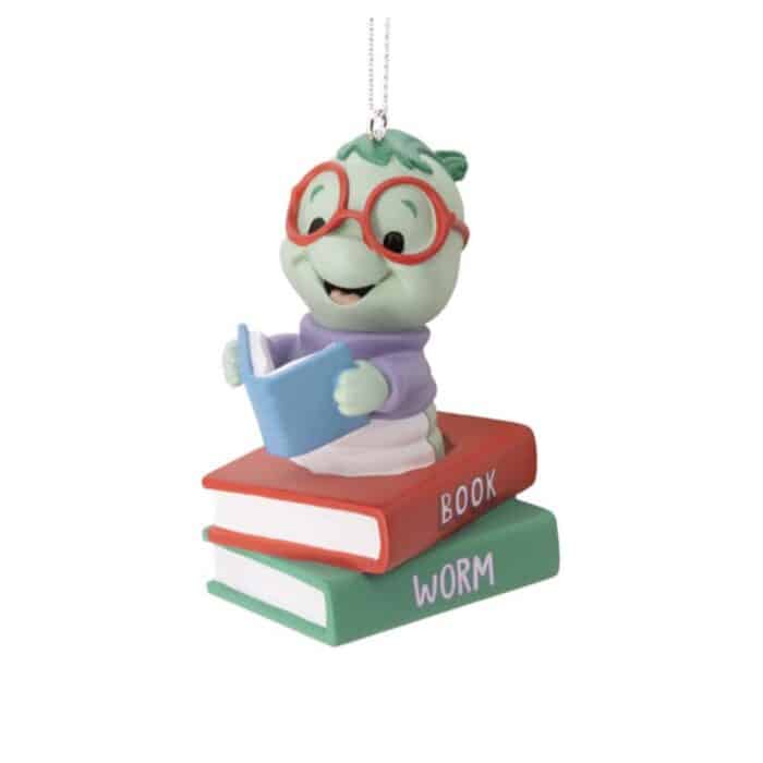 Happy Little Book Worm Ornament