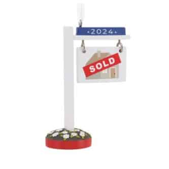 Home Sold Sign Ornament Personalize