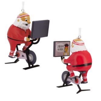 I Believe Santa Cycling Ornament