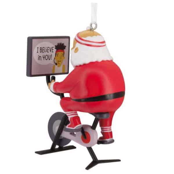 I Believe Santa Cycling Ornament Screen