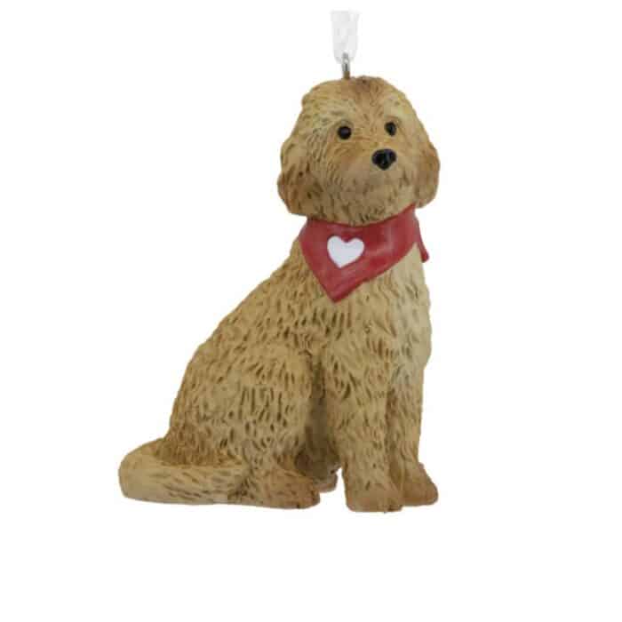 Love Goldendoodle Puppy Ornament