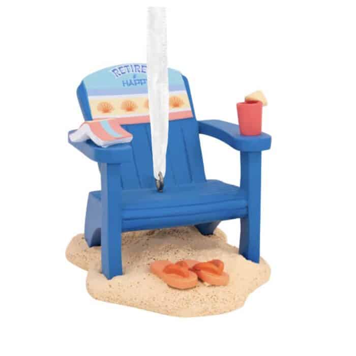 Retirement Beach Chair Ornament