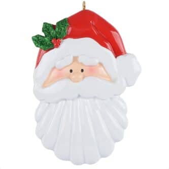 Seashell Beard Santa Personalized Ornament