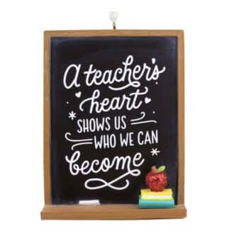 Teacher Blackboard Message Ornament