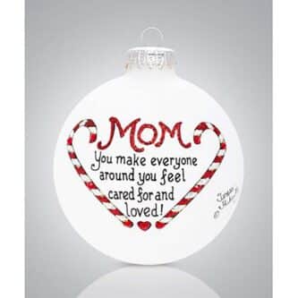 Celebrate Mom Glass Ball Ornament