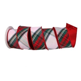 Holiday Plaid Dupion Ribbon 2.5"