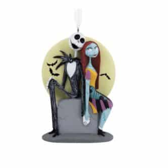 Jack and Sally On Tombstone Ornament