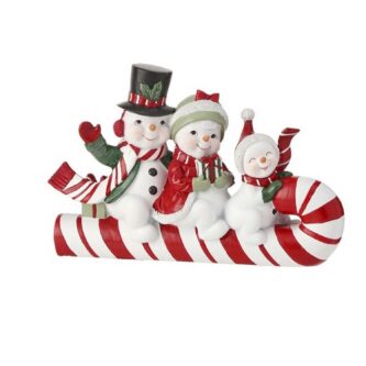 Jolly Snowman Candy Cane Sledders