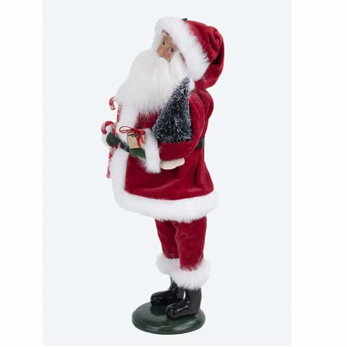 Mr and Mrs Claus Red Velvet Byers Choice Ltd Santa Side