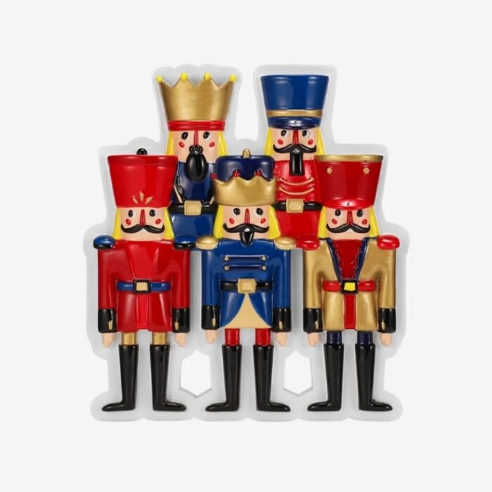 Nutcracker Soldier Family Ornament Five