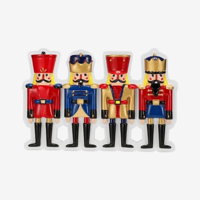 Nutcracker Soldier Family Ornament Four