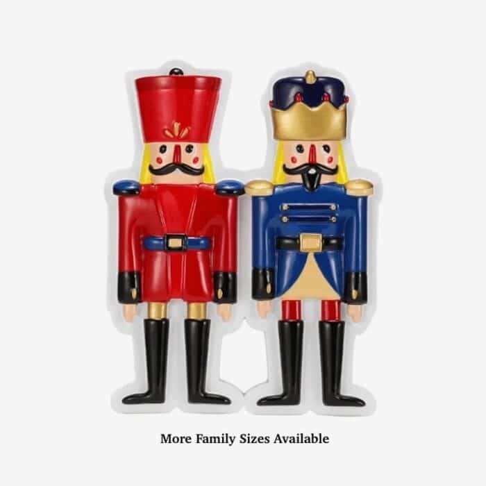 Nutcracker Soldier Family Ornament Two