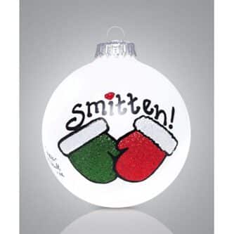 Smitten Mitten Glass Ball Ornament