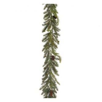 White Spruce Pinecone Garland 6'