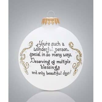 Wonderful Person Glass Ball Ornament