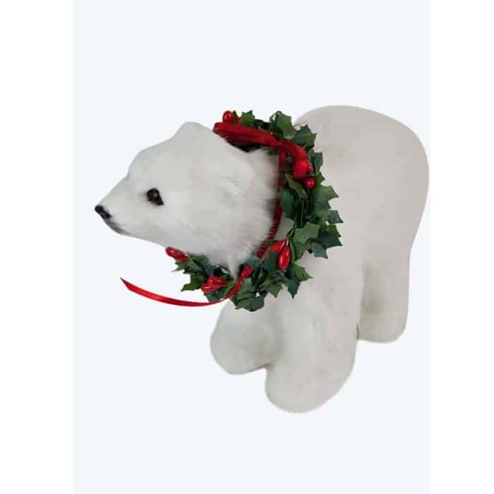 Wreath Polar Bear Byers Choice Ltd Side