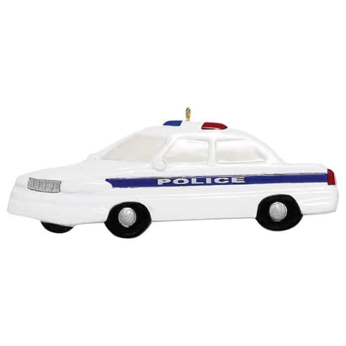 Police Car Ornament Personalize