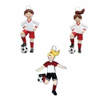 Soccer Player Ornament Personalized