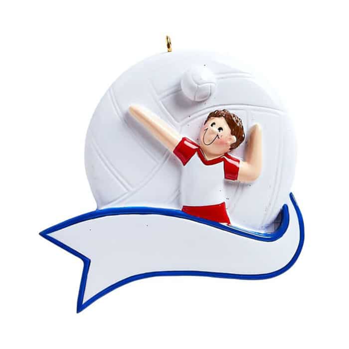 Volleyball Boy Ornament Personalized