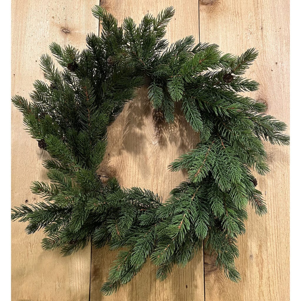 Just Cut Spruce Wreath with Mini Cones 24