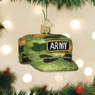 Army Cap Ornament Old World Christmas