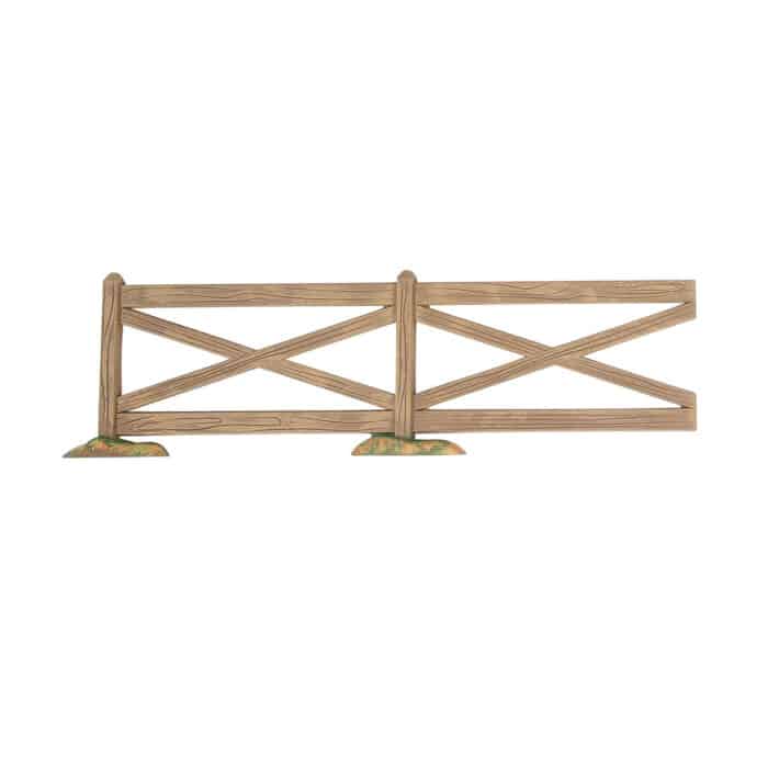 Brown Crossbuck Fence Set Cross Product D56 New Fence