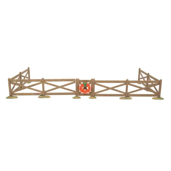 Brown Crossbuck Fence Set Cross Product D56 New Fence Full