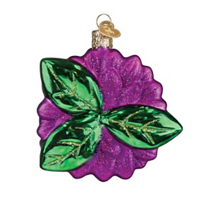 Dahlia Ornament Old World Christmas Back