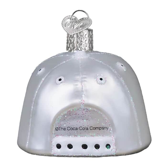 Diet Coke Baseball Cap Ornament Old World Christmas Back