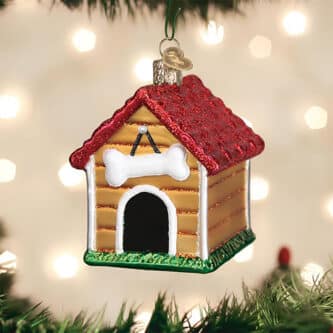 Dog House Ornament Old World Christmas