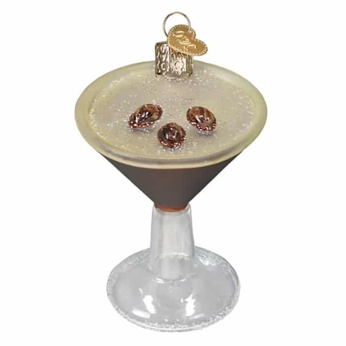 Espresso Martini Ornament Old World Christmas Front